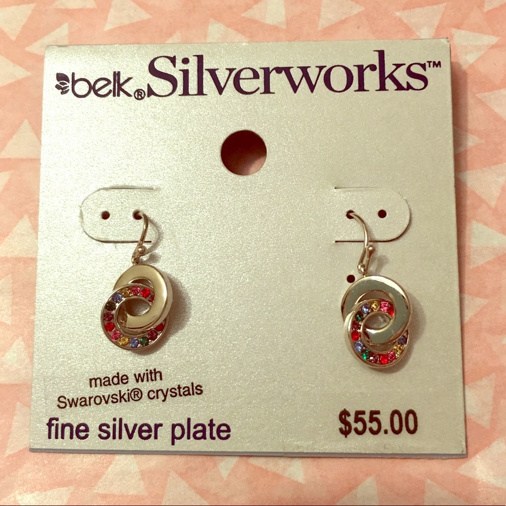 ‼️ CLEARANCE ‼️ Silver Swarovski Crystal Earrings